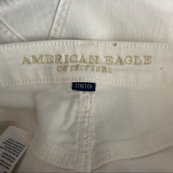 American Eagle Distressed White Denim Skirt - Picture 5 of 7